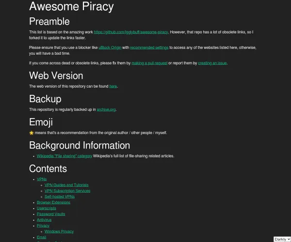 Awesome Piracy