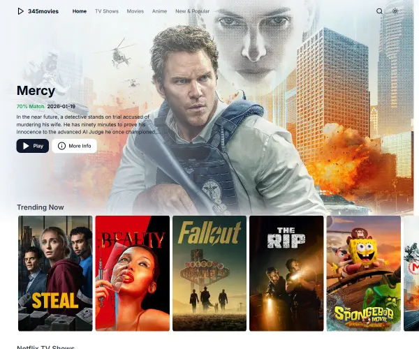 Screenshot of 345Movies