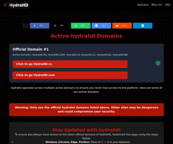 Screenshot of HydraHD