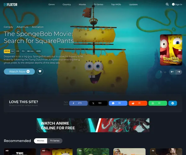 Screenshot of Flixtor