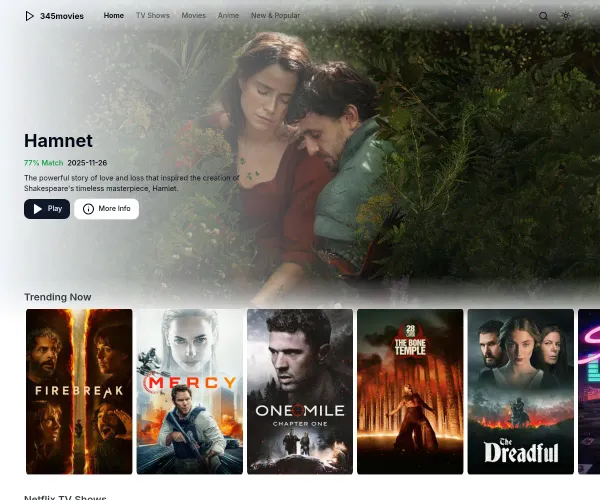 Screenshot of 345Movies