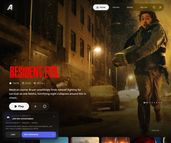 Screenshot of AllFlix