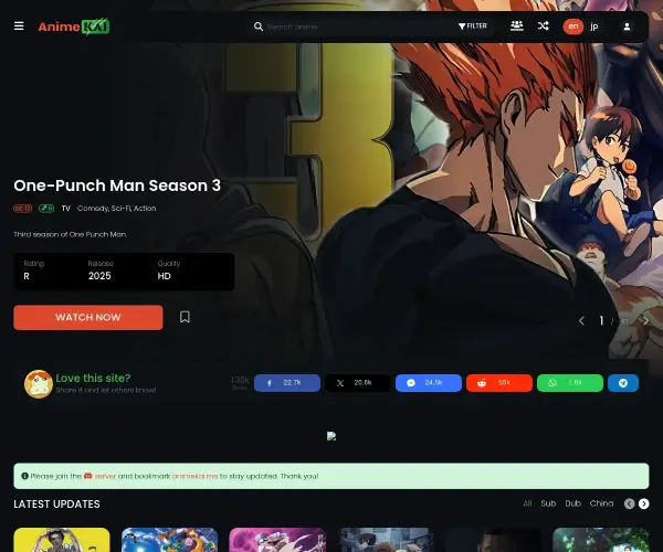 Screenshot of AnimeKai