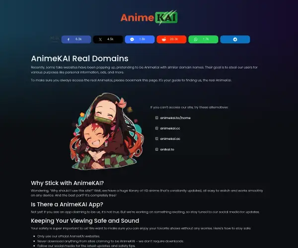 Screenshot of AnimeKai