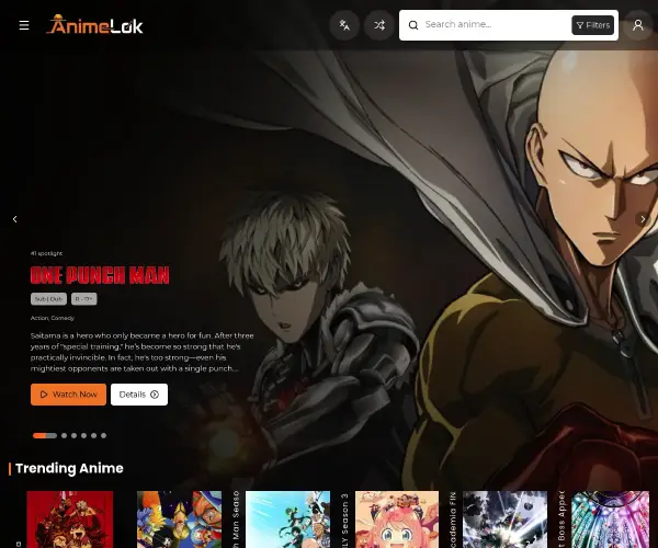 Screenshot of AnimeLok