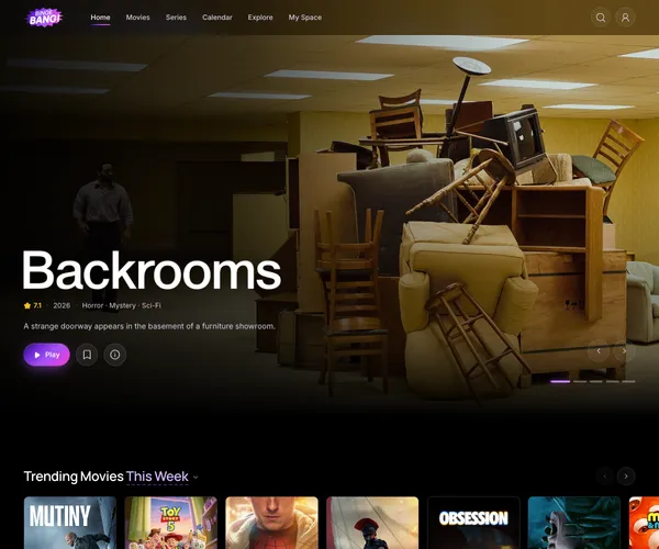 Screenshot of BingeBang