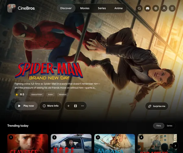 Screenshot of CineBros