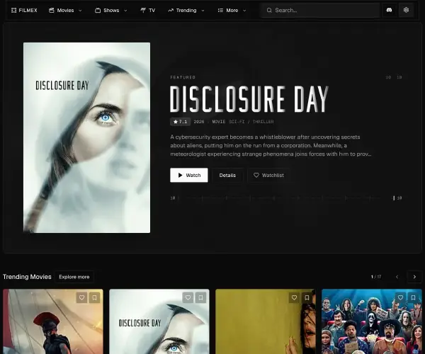 Screenshot of Filmex