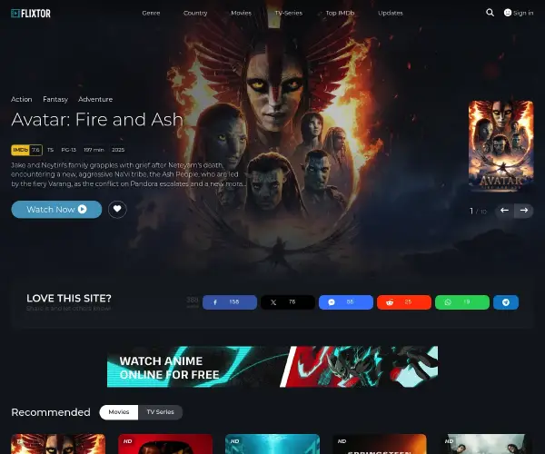 Screenshot of Flixtor