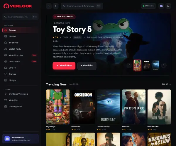 Screenshot of Overlook