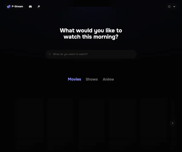 Screenshot of P-Stream