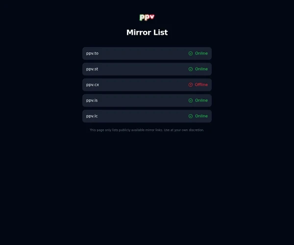 Screenshot of PPV