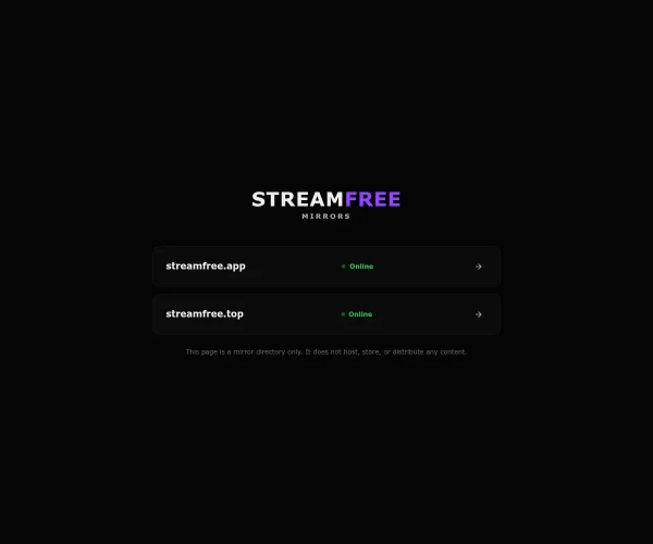 Screenshot of StreamFree