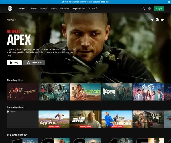 Screenshot of StreamingUnity