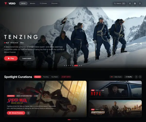 Screenshot of Vexo